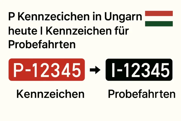P Kennzeichen in Ungarn