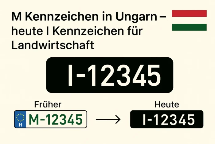 M Kennzeichen in Ungarn