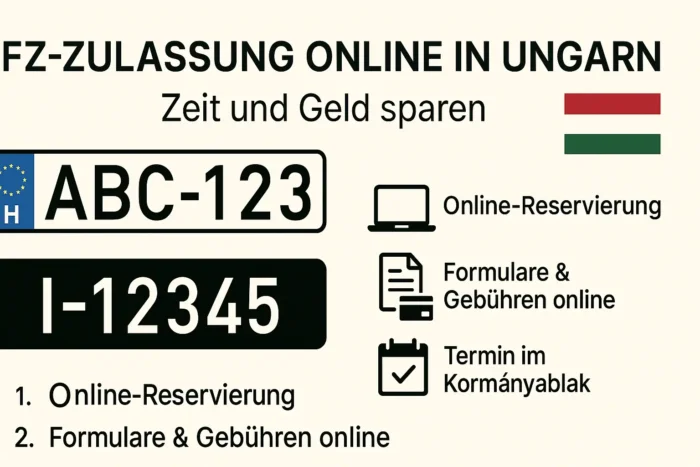 Kfz-Zulassung online in Ungarn